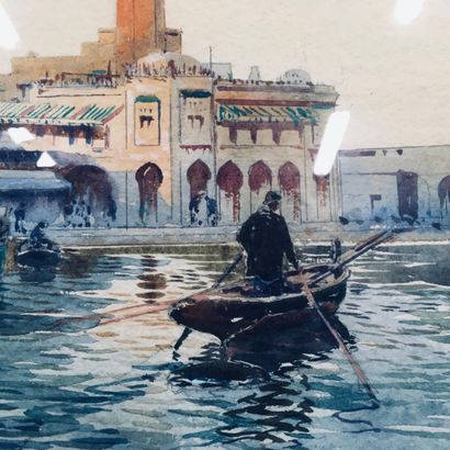 null REY Alphonse (1865-1938)

Port of North Africa, watercolors (triptych), signed...