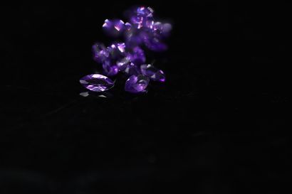 null Mixture of fifteen amethysts on paper. 

Total weight : 7.52 cts. 



Average...