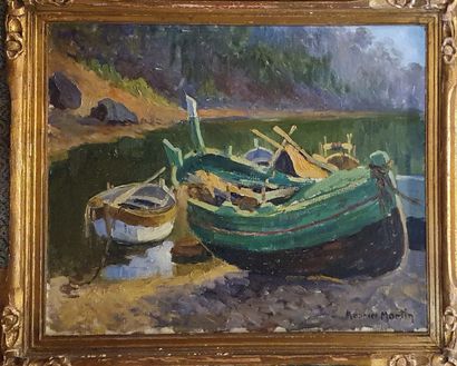 null MAURICE MARTIN (1881-1948)

Les barques 

Huile sur toile signée en bas à droite...