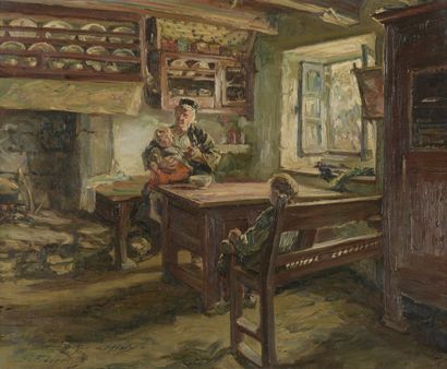ARTHUR-MIDY, 1887-1944,

Interior of a Farm...