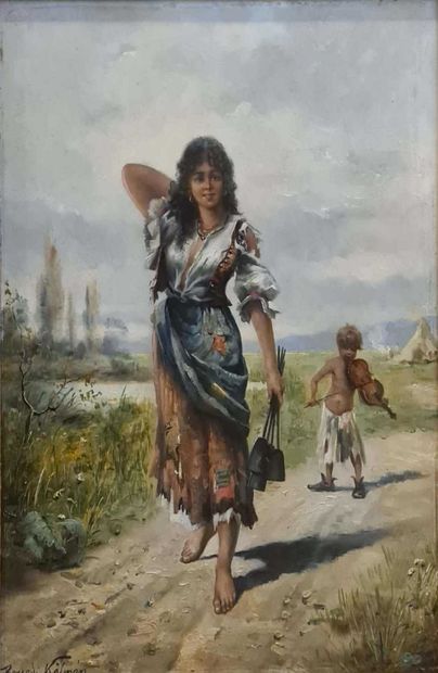 BORSODI Kalman (XIX)

The gypsy woman and...