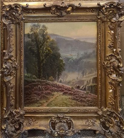 null ANGLADE Gaston, attribué à 

Paysage aux buyères

Huile sur panneau, non signée...