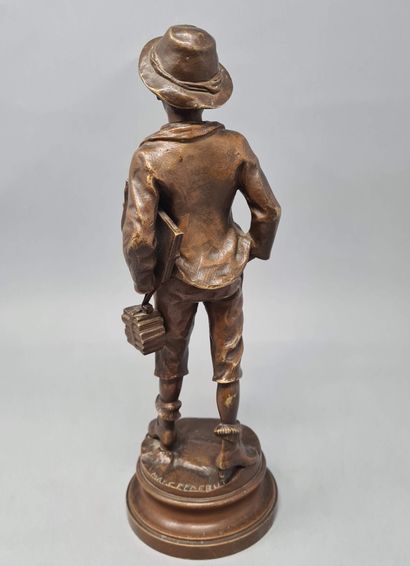 null DEBUT Marcel (1865-1933)

The schoolboy

Bronze with brown patina, on the terrace:...