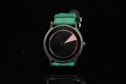 null CHROMACHRON (by Tian Harlan), circa 1990

Rare round chrome-plated quartz watch....