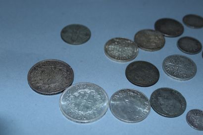 null Set of silver coins :

- 100 francs commemorative (1983; 1985)

- 10 francs...