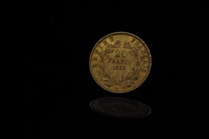 null Gold coin of 20 francs Napoleon III bare head.

1855 A (x 1)



A : Paris workshop.



Weight...