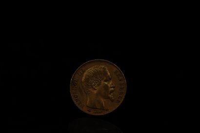 Gold coin of 20 francs Napoleon III bare...