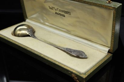 null Paul CANAUX & Cie

Small serving spoon in silver (Minerve) in the Louis XV style,...