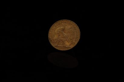 null Gold coin of 20 francs Coq 1911.

1911 (x 1)



Weight : 6.45 g - TTB.