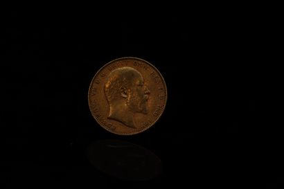 null Pièce en or de 1 souverain Edouard VII.

1904 (x 1).



Poids : 7.99 g.