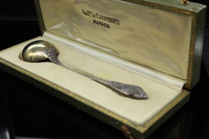 null Paul CANAUX & Cie

Small serving spoon in silver (Minerve) in the Louis XV style,...