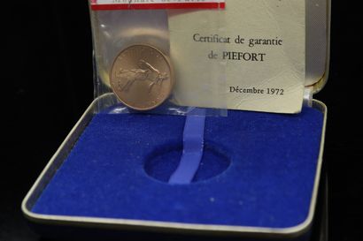 
Pièce en or (920) de 1 franc Semeuse 1972...