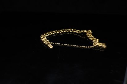 Bracelet gourmette in yellow gold 18K (750).

Wrist...