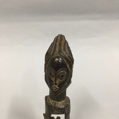 null BAOULE, Côte d'Ivoire, 

Etrier de métier à tisser 

H. 15.5 cm