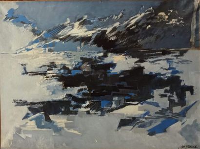 null BÉDARD Jean-Claude, 1928-1982,

Paysage,

huile sur papier marouflé sur toile...