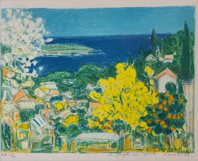 null COTTAVOZ André (1922-2012)

Bord de mer à l'arbre jaune, 89 

Lithographie,...