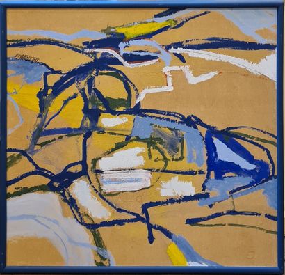 null ROUMELIOTIS Iordanis, XXe siècle

Abstraction bleue et jaune

Peinture sur isorel,...