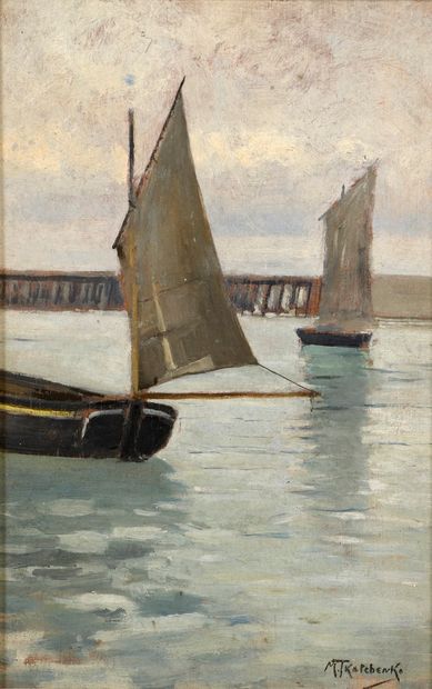 null TKATCHENKO Michaïl, 1860-1919

Sailboats in the Harbor

oil on panel, signed...