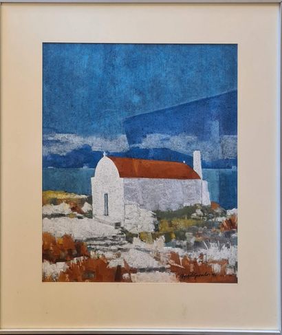 null PAPADOPOULOS Platon (1930-2017)

Chapelle sur une île grecque, 1991,

Pastel...