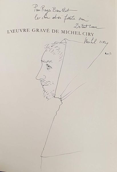 null CIRY Michel - l'oeuvre gravé 3 vol. 1949-1954, Paris, La bibliothèque des Arts,...