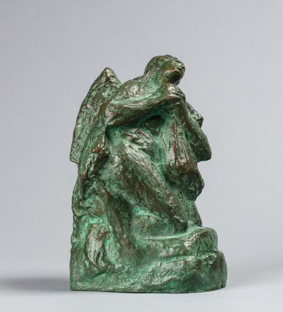 null HALEPAS Yannoulis, after 

Angel

bronze with a shaded brown-green patina, posthumous...