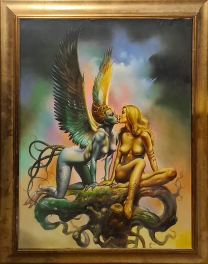 null VALLEJOS Boris (In the taste of)

Surreal Lovers 

Painting on canvas, unsigned

restoration

80...