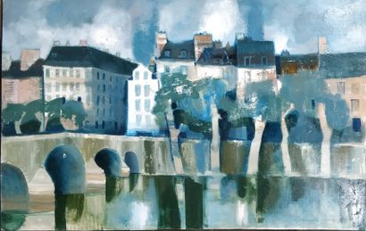 null CONTE Bernard (1931-1995) 

Paris, le pont Marie 

Huile sur toile, signée en...