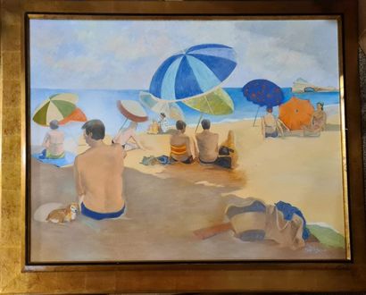 null DIEBOLD Gilbert (born 1931)

Beach

oil on canvas, signed lower right 

small...