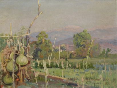 null CHIMONAS Nicholaos, 1866-1929

Jardin devant la montagne, 1928

huile sur toile...