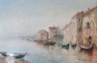 null GIORDANI Italo (1882-1956)

Boats in Martigues

Oil on panel, signed lower right....