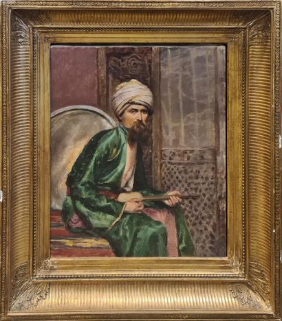 null late 19th century school

Turk with cura saz

Oil on canvas, unsigned 

restorations,...