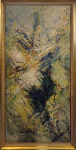 null BERNARD, XXe siècle,

Le bois, 1959,

huile sur toile, signée et datée en bas...