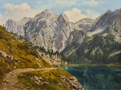 null FERBUS Rudolf (born 1929)

Tappenkarsee (mountain lake in the eastern Alps),...