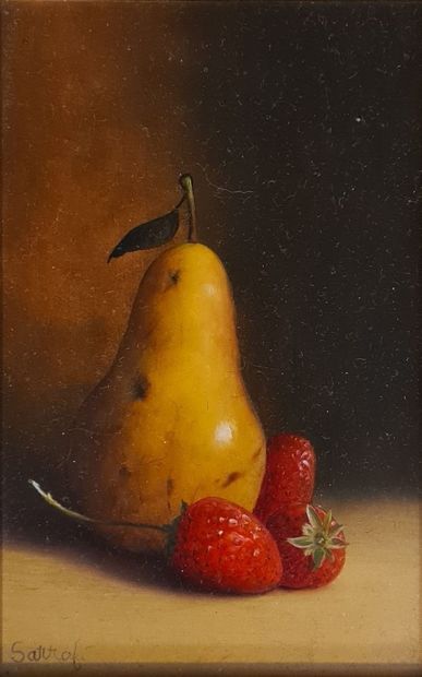 null SARRAFI Reza (né en 1963)

Pomme et raisins - Poire et fraises

Une huile sur...