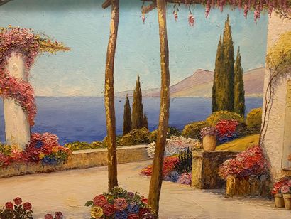 null SAGET Xavier (1881-1969)

View of the garden of a house near the sea

Oil on...