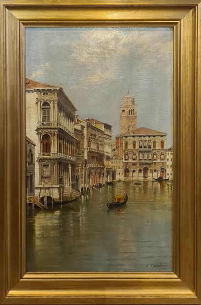 null ZAMBONI A (XIX-XX)

Vue de Venise

Huile sur toile signée en bas à droite 

restaurations,...