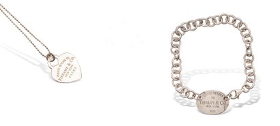 null TIFFANY & Co

Suite de deux bijoux en argent comprenant : un bracelet maillons...