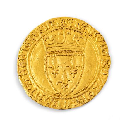 CHARLES VI (1380-1422) 

Ecu d’or à la couronne...
