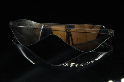 null COURREGES 



Rare pair of futuristic sunglasses, in their round transparent...