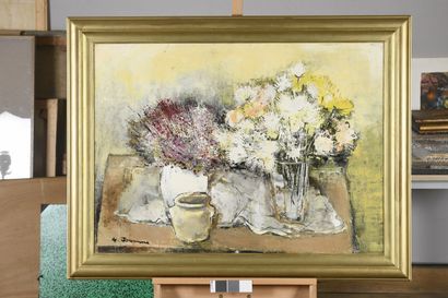 null JOUENNE Michel, 1933-2021

The two bouquets

oil on canvas

signed lower left,...