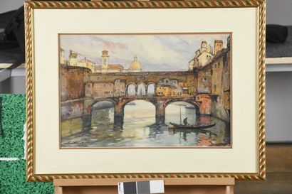 null VILLON Eugène, 1879-1951

Ponte Vecchio, Florence, Italie, 1926

aquarelle et...