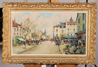 null LECOMTE Paul Émile, 1877-1950

Rue animée un jour de marché

huile sur toile...