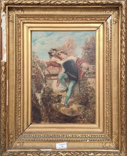 null BARON Henri, 1816-1885

Couple in the garden

oil on panel (soiled paint layer,...