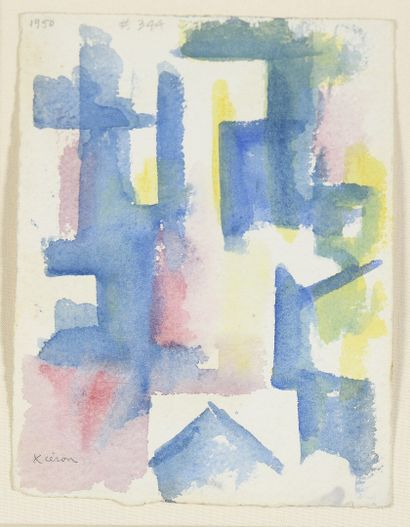 null XCERON Jean, 1890-1967

Composition n°344, 1950

aquarelle sur papier (quelques...