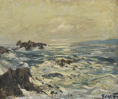 null CARIFFA Francis, 1890-1975

Corsican Navy

oil on panel (yellowed varnish)

signed...