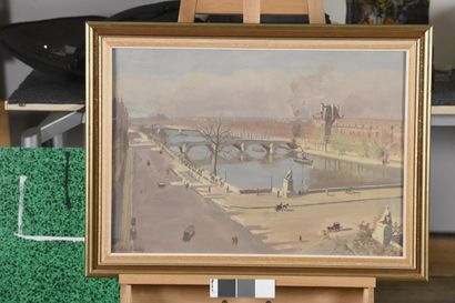 null VALDO-BARBEY Louis, 1883-1965

La Seine devant le quai du Louvre, les Tuileries...