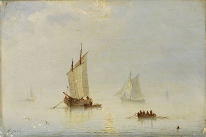 null GUDIN Henriette, 1825-1892

Sailboats in calm weather

oil on panel (very small...