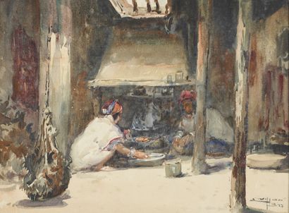 null VILLON Eugène, 1879-1951

Intérieur aux deux personnages, Maroc, 1927

aquarelle...