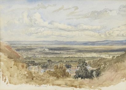 null HUET Paul, 1803-1869

View of Clermont-Ferrand

watercolor (slight insolation)

unsigned,...