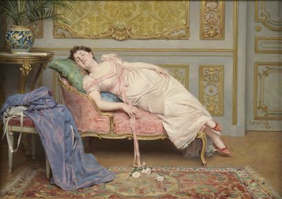 null DEULLY Eugène, 1860-1933

After the ball, 1896

oil on canvas (small lacks on...